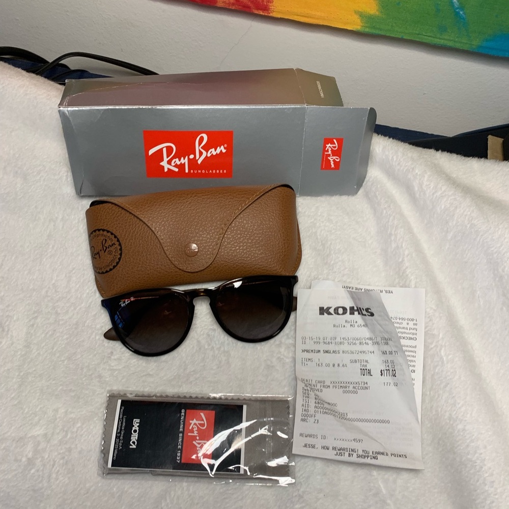 Genuine Rayban Polarized Erika Classic